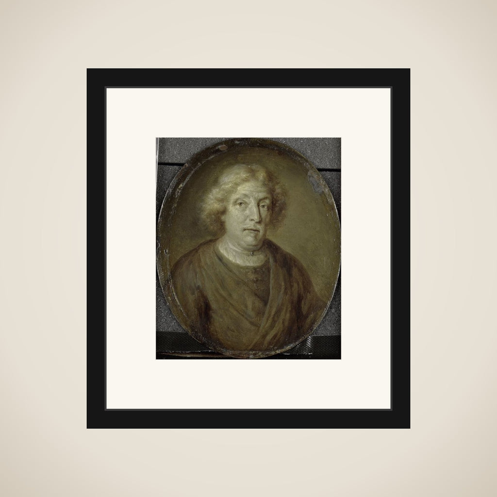 Portrait of Jacob Lescailje, Bookdealer and Poet in Amsterdam framed