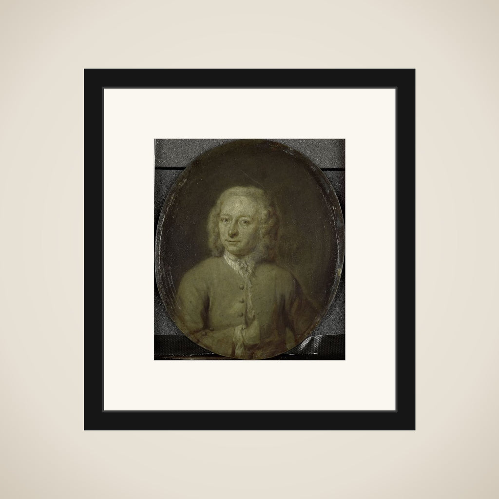 Portrait of Frans van Steenwijk, Poet and Playwright in Amsterdam framed