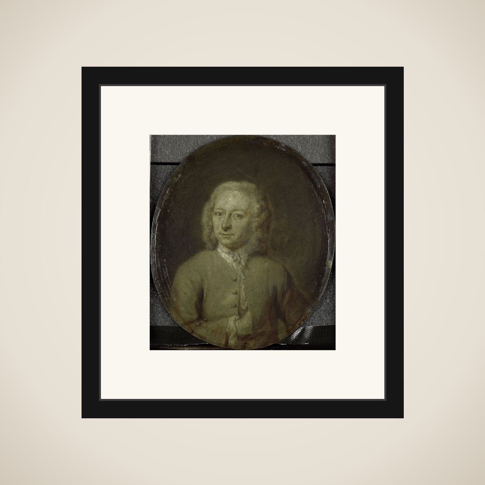 Portrait of Frans van Steenwijk, Poet and Playwright in Amsterdam framed