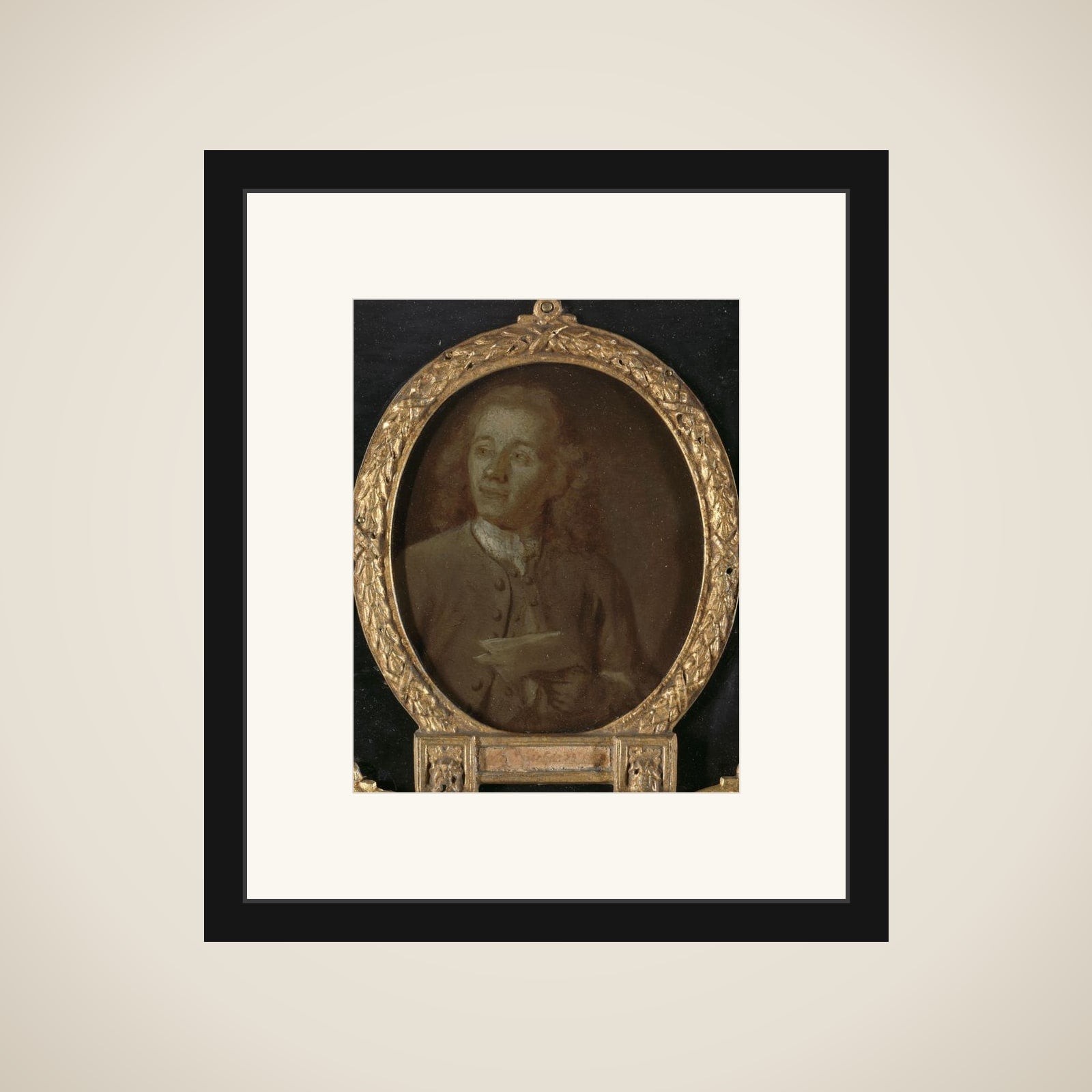 Portrait of Abraham Haen the Younger, Draftsman, Etcher and Poet in Amsterdam framed