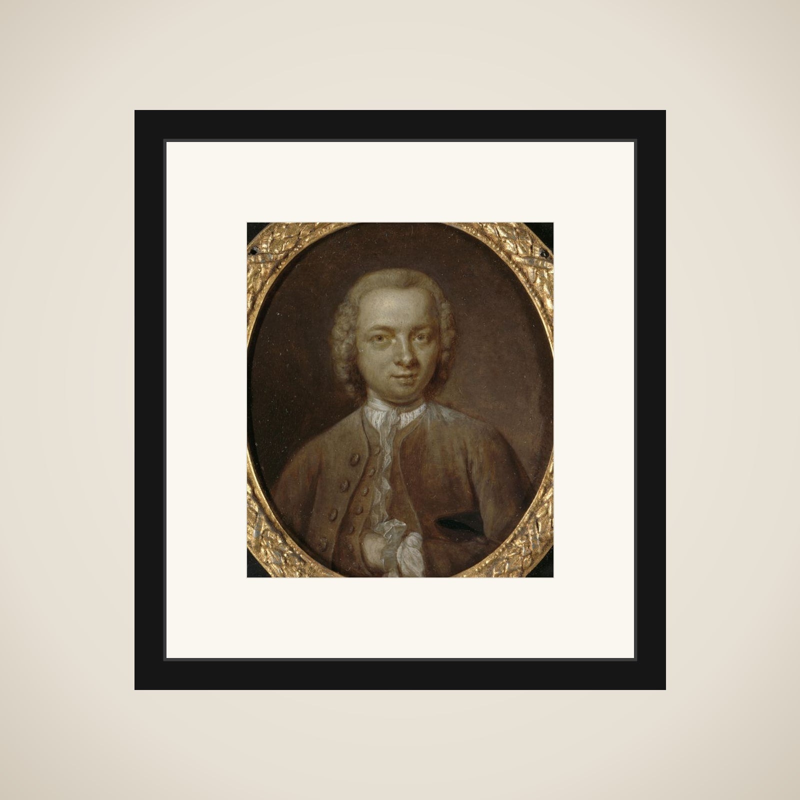 Portrait of Nicolaas Willem op den Hooff, Physician and Translator in Amsterdam framed