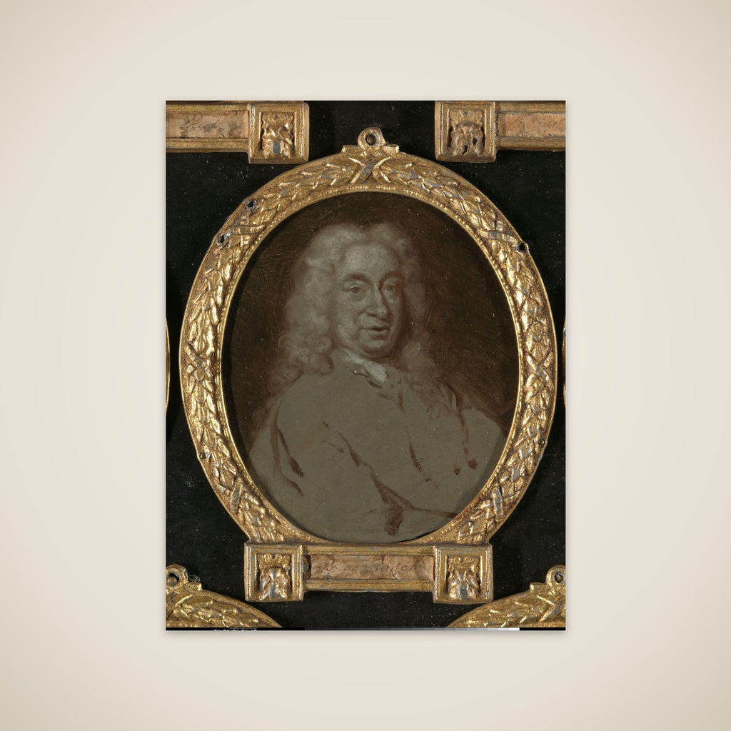 Portrait of Hendrik van der Zande (1674-after 1741). Jurist and Dramatic Poet in Amsterdam unframed print