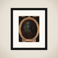 Portrait of Frans Greenwood, Miniaturist, Glass Engraver and Poet in Dordrecht framed