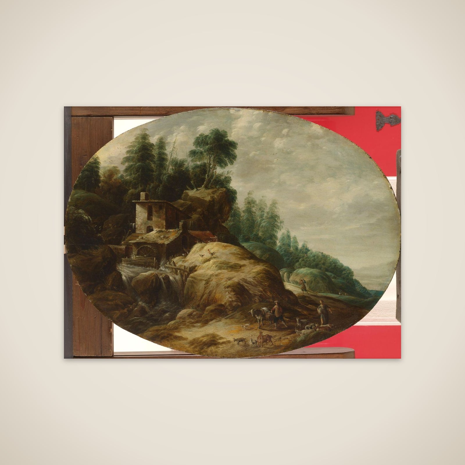 Watermill by a Wooded Outcrop unframed print