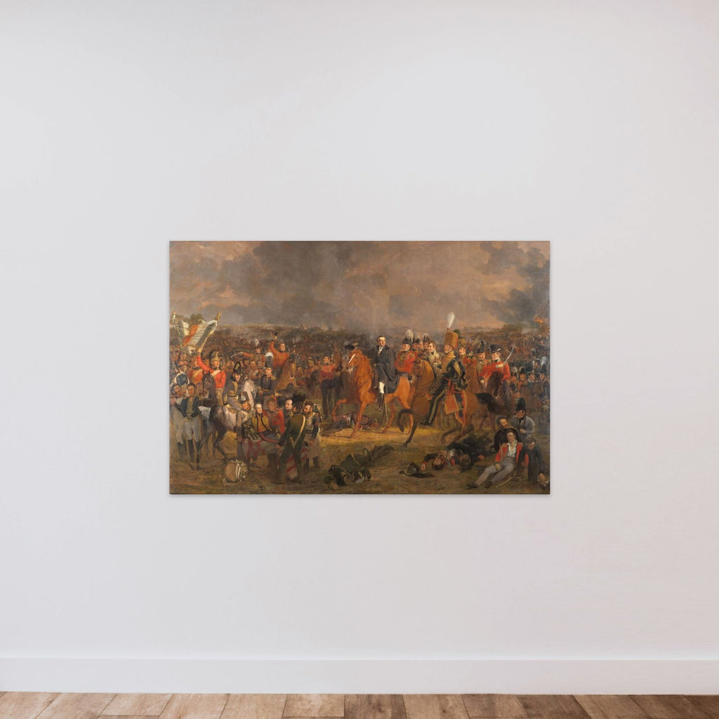 The Battle of Waterloo unframed — shown to scale