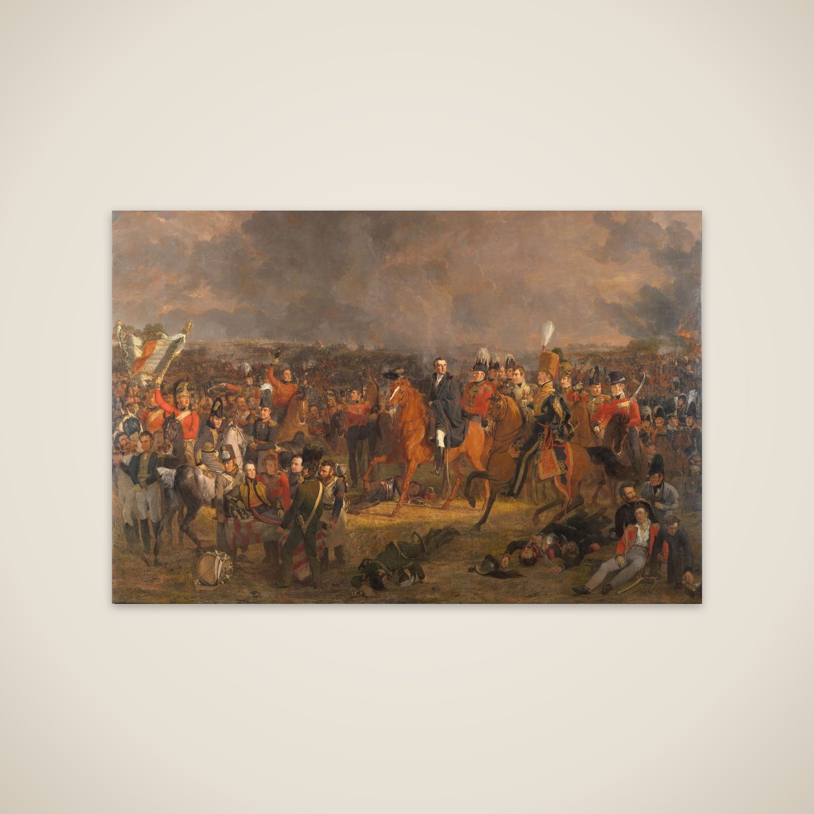 The Battle of Waterloo unframed print