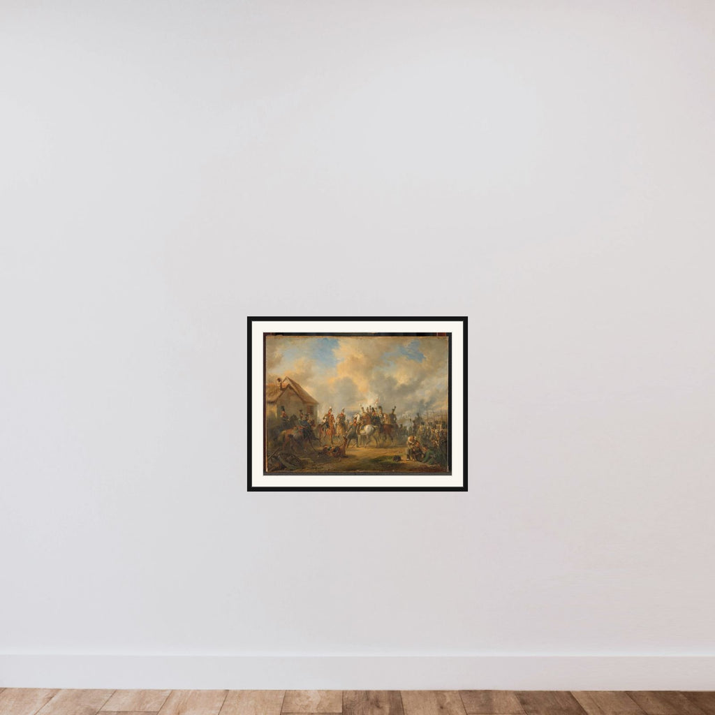 The Battle of Bautersem during the Ten Days’ Campaign framed — shown to scale