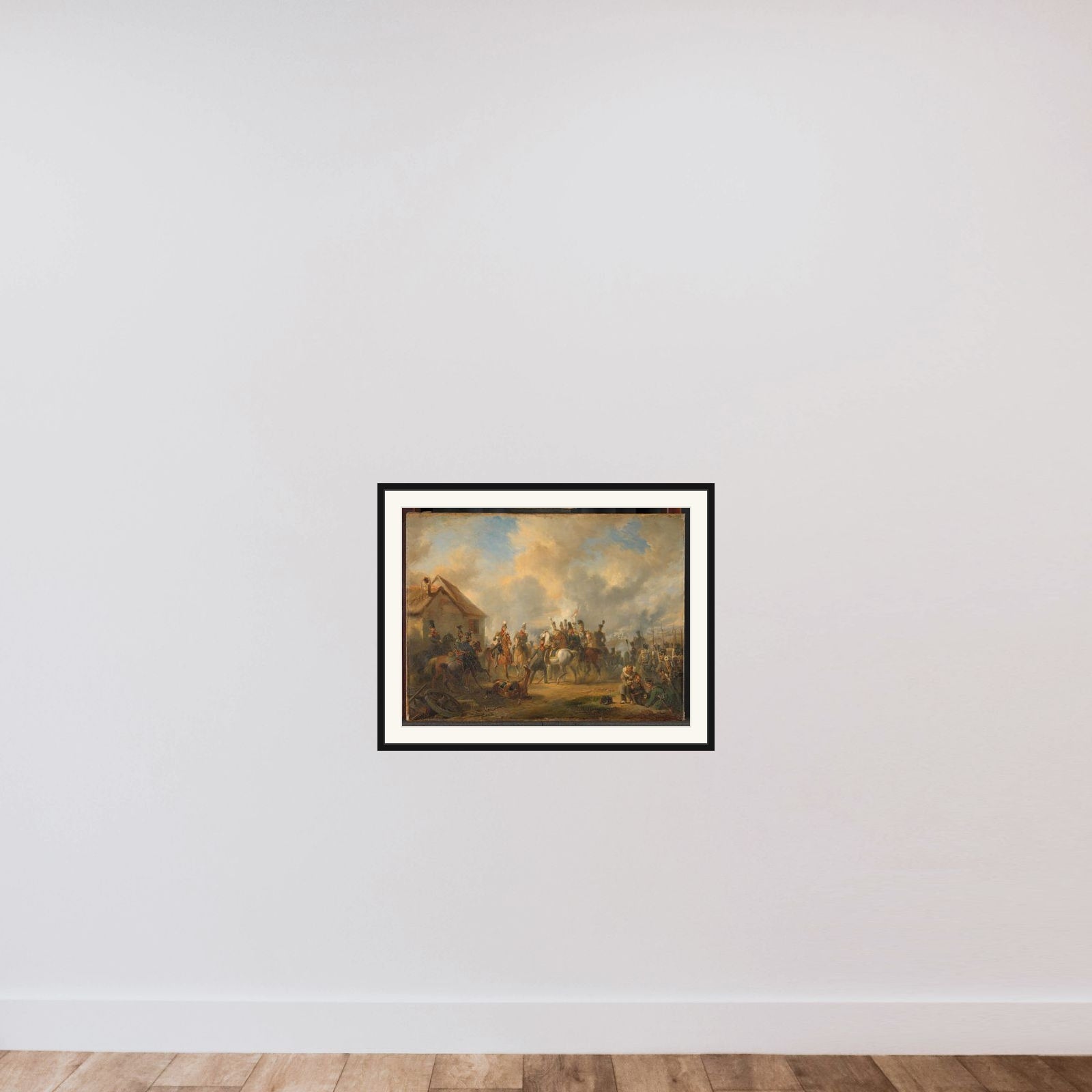 The Battle of Bautersem during the Ten Days’ Campaign framed — shown to scale