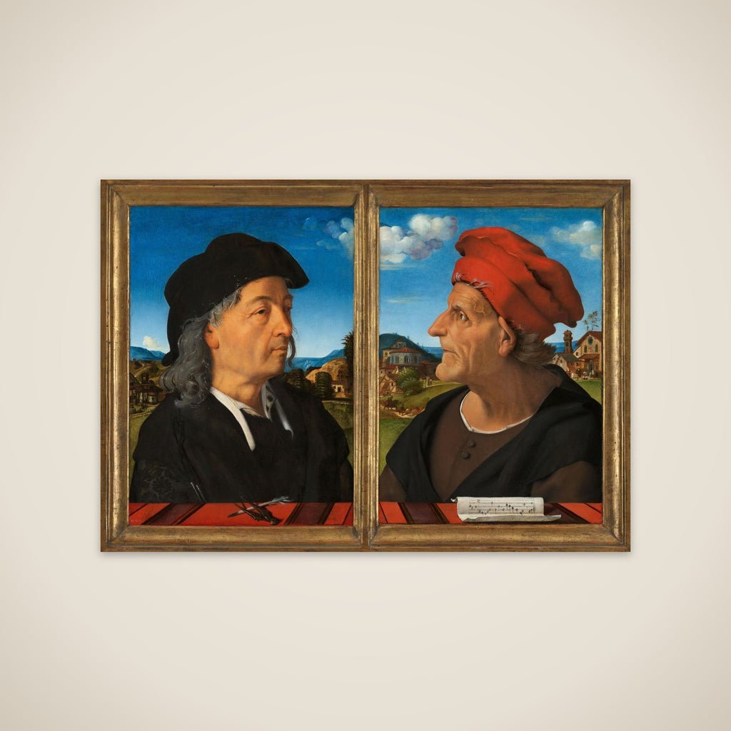 Portraits of Giuliano and Francesco Giamberti da Sangallo unframed print