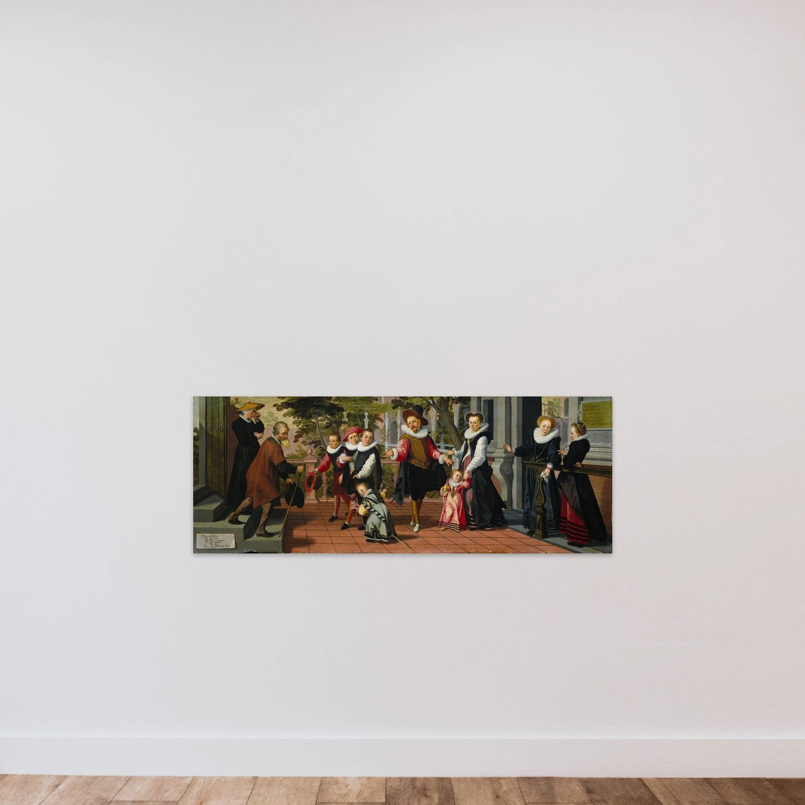Rich Children, Poor Parents unframed — shown to scale