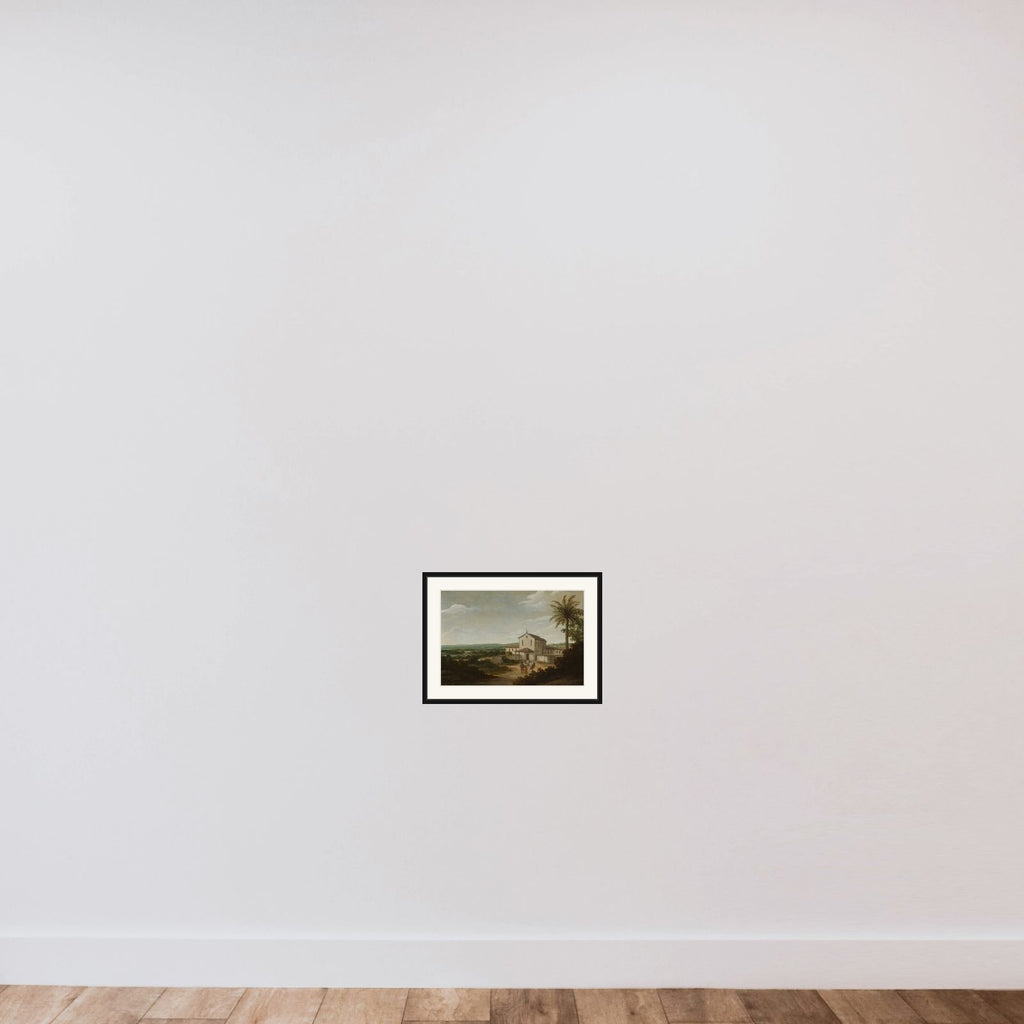 The house of a Dutch colonist in Brazil framed — shown to scale