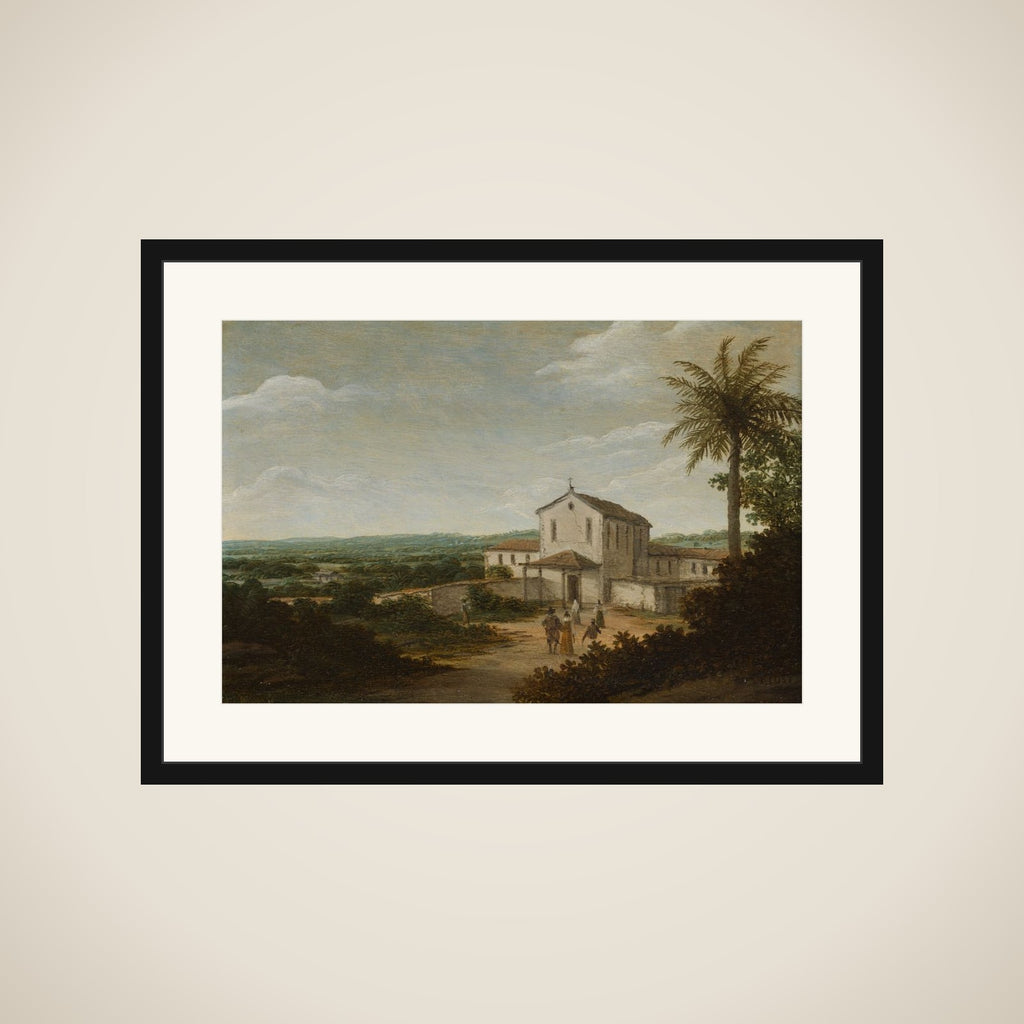 The house of a Dutch colonist in Brazil framed