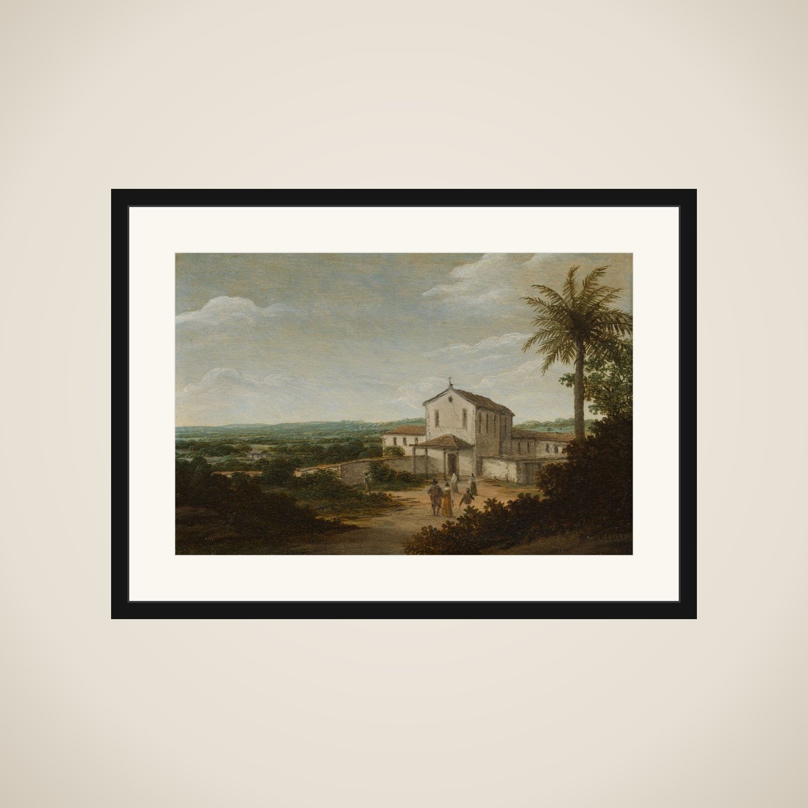 The house of a Dutch colonist in Brazil framed