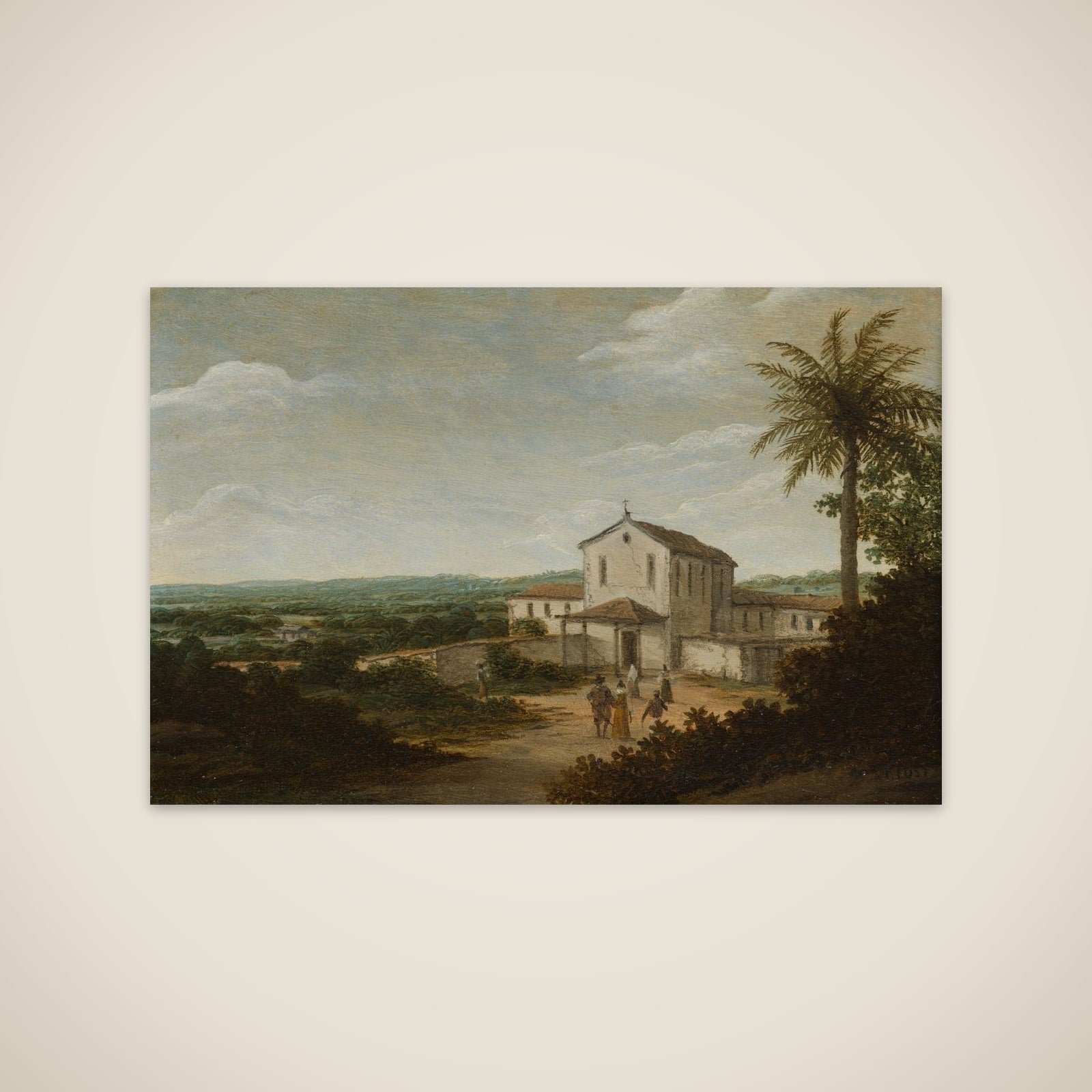 The house of a Dutch colonist in Brazil unframed print