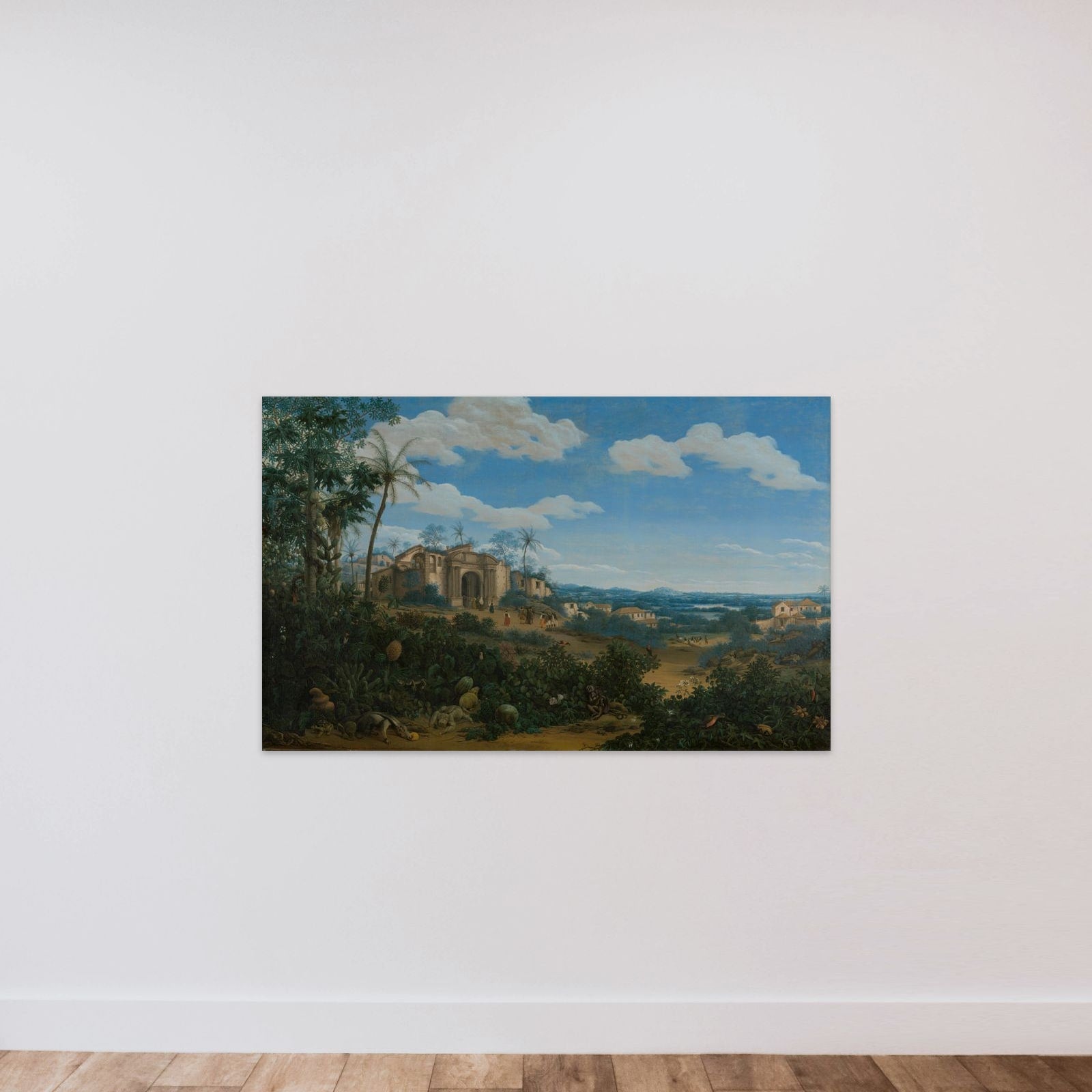 View of Olinda, Dutch Brazil unframed — shown to scale