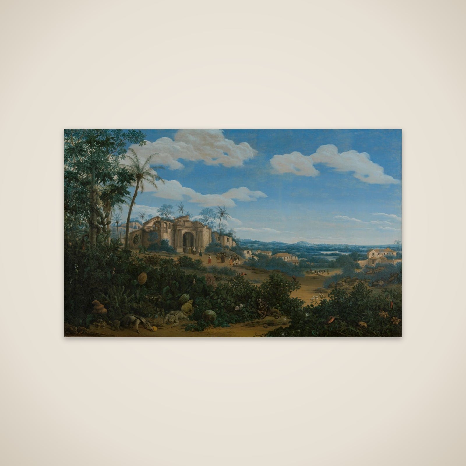 View of Olinda, Dutch Brazil unframed print