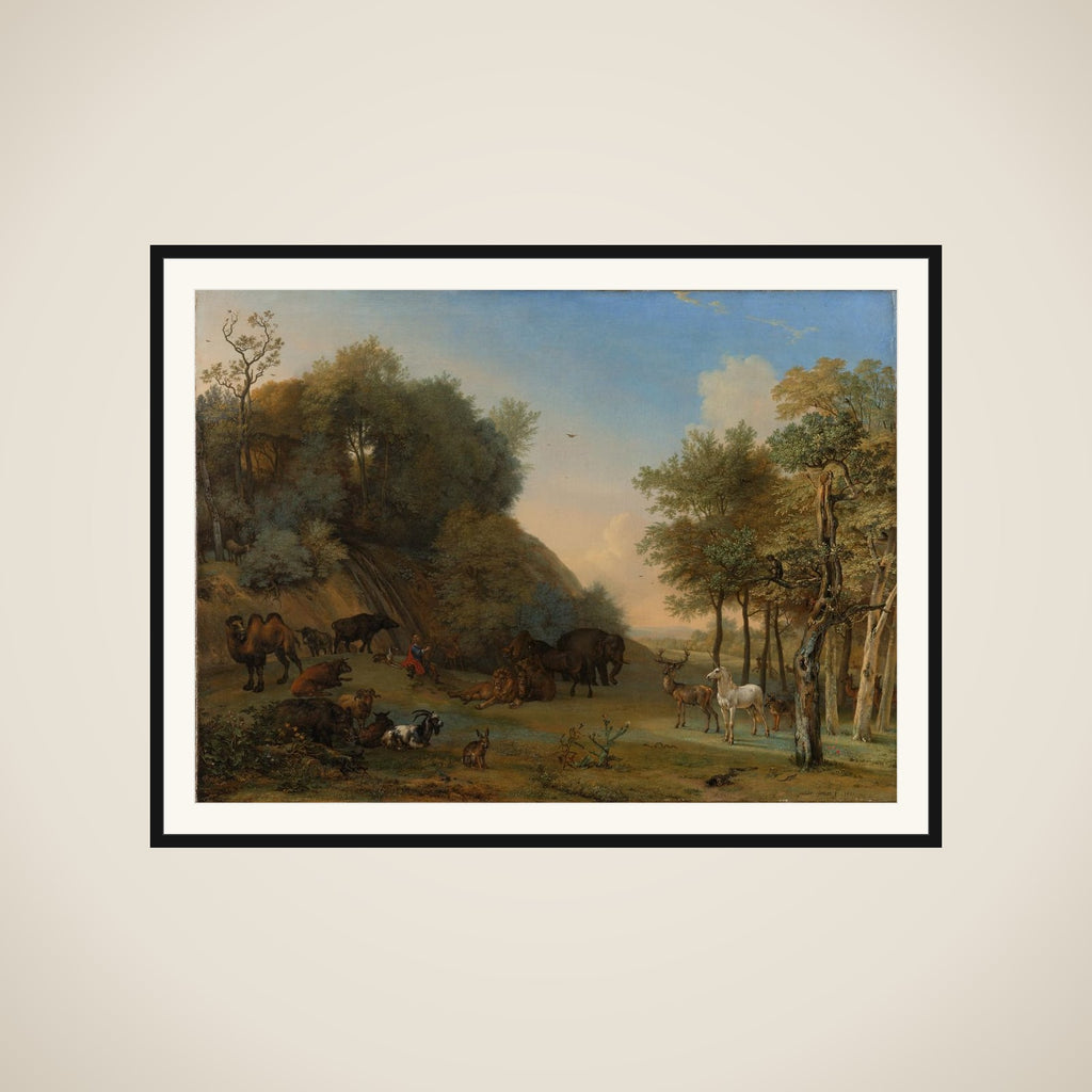 Orpheus charming the beasts framed