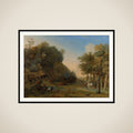 Orpheus charming the beasts framed