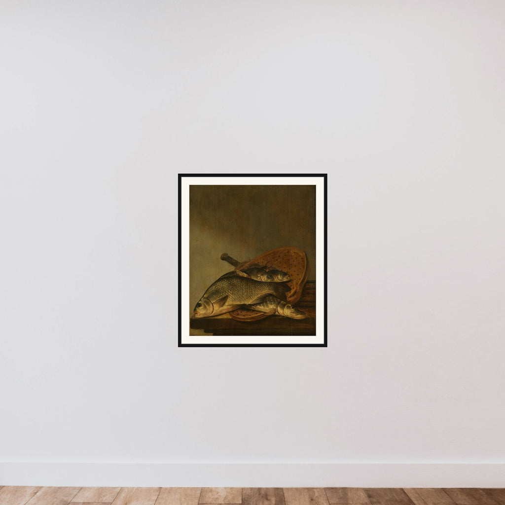 Still Life with Fish framed — shown to scale