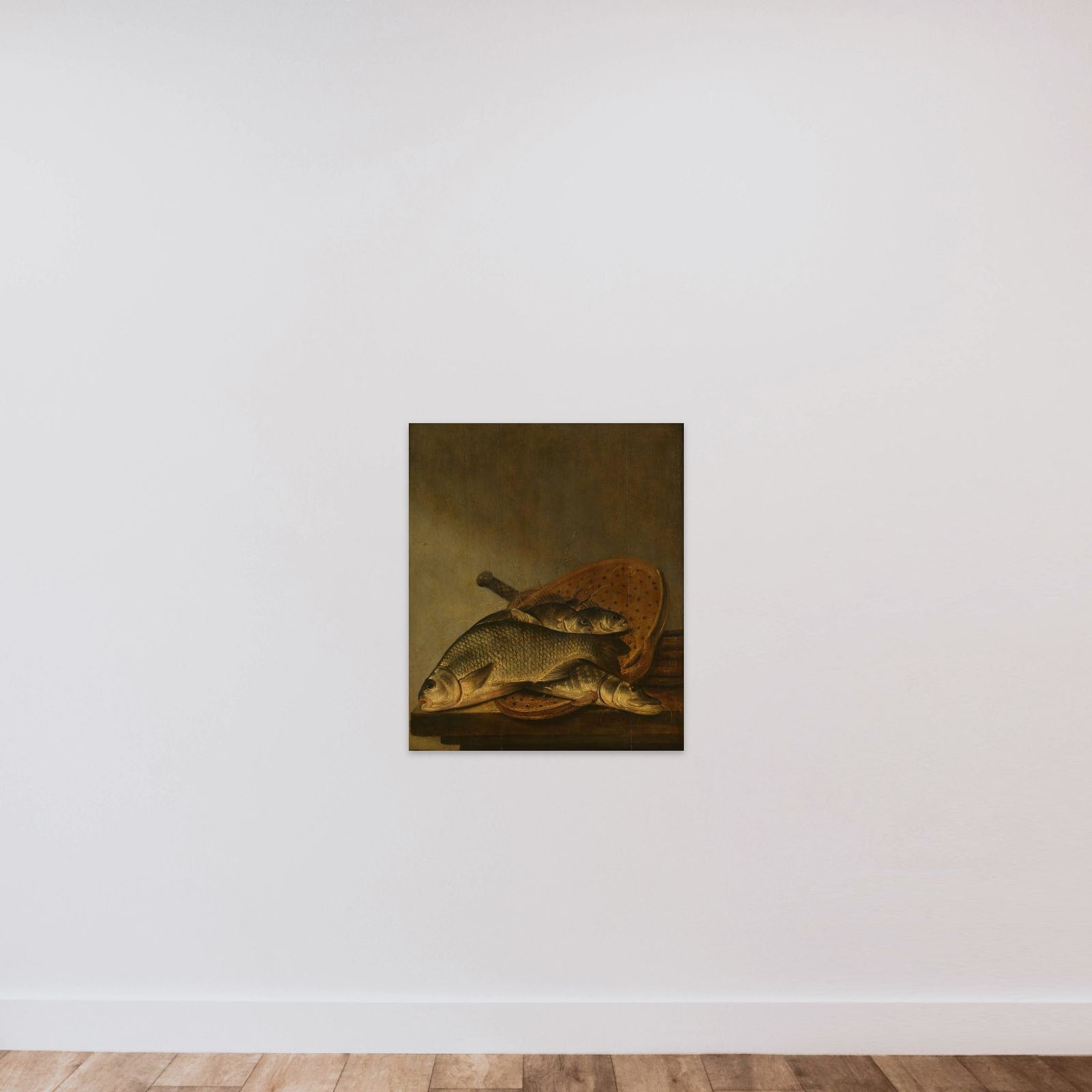 Still Life with Fish unframed — shown to scale