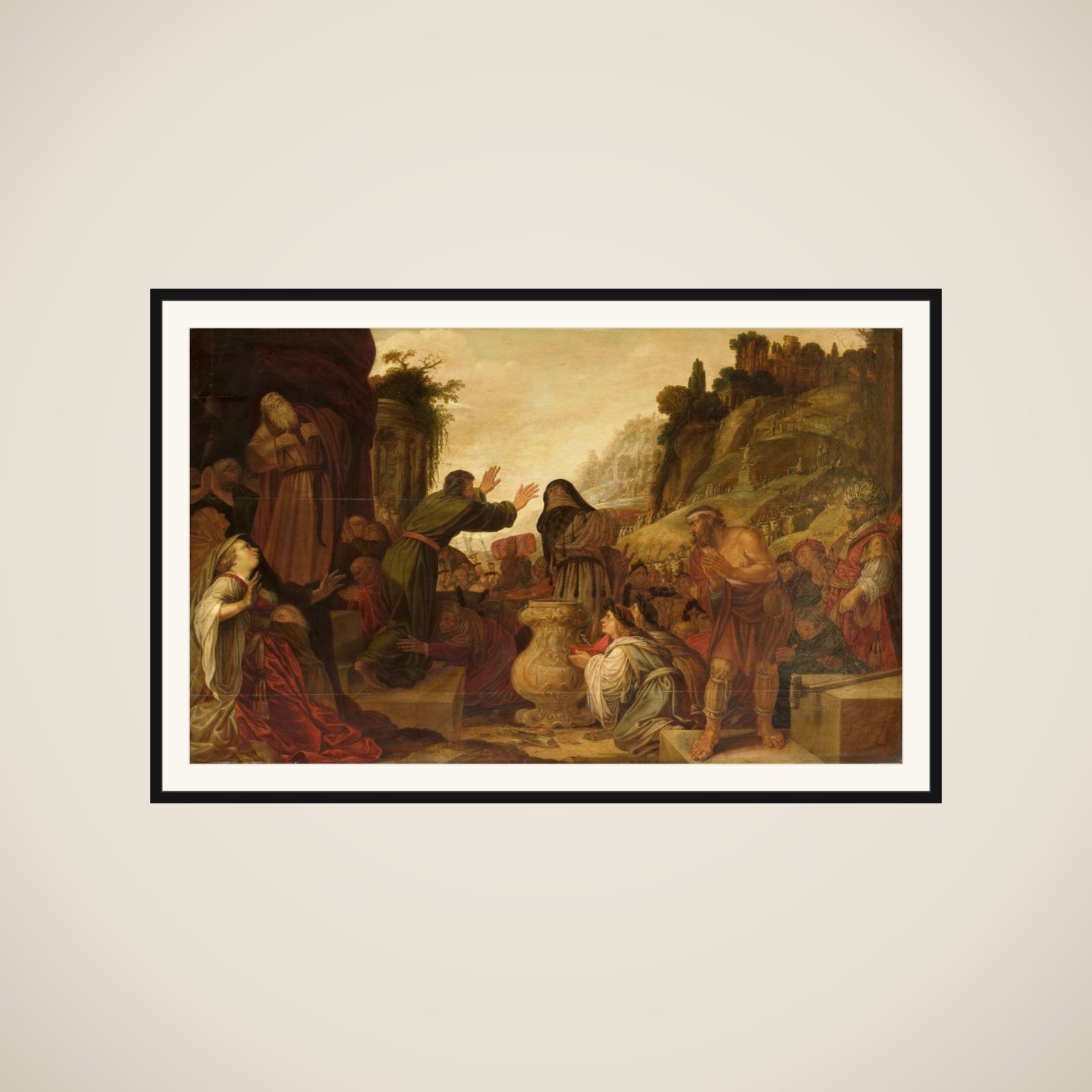 Sts Paul and Barnabas Worshipped as Gods by the People of Lystra framed
