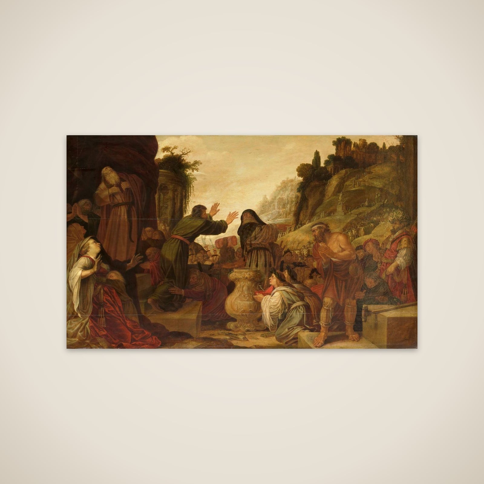 Sts Paul and Barnabas Worshipped as Gods by the People of Lystra unframed print