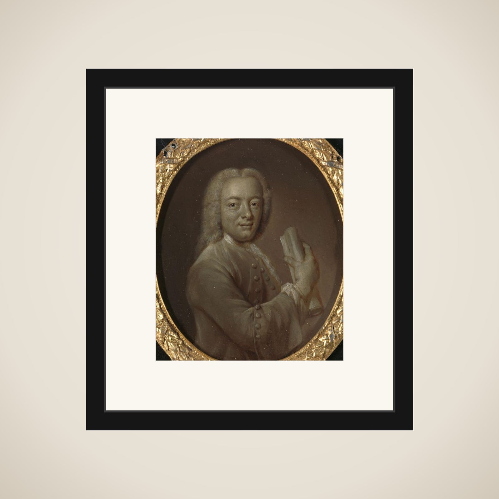 Portrait of Bernardus de Bosch I, Poet and Art Patron in Amsterdam framed