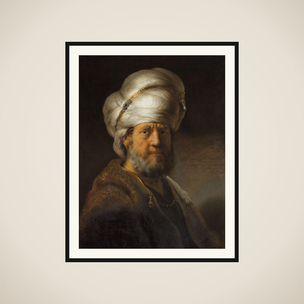 Bust of a Man in Oriental Dress framed
