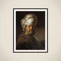 Bust of a Man in Oriental Dress framed