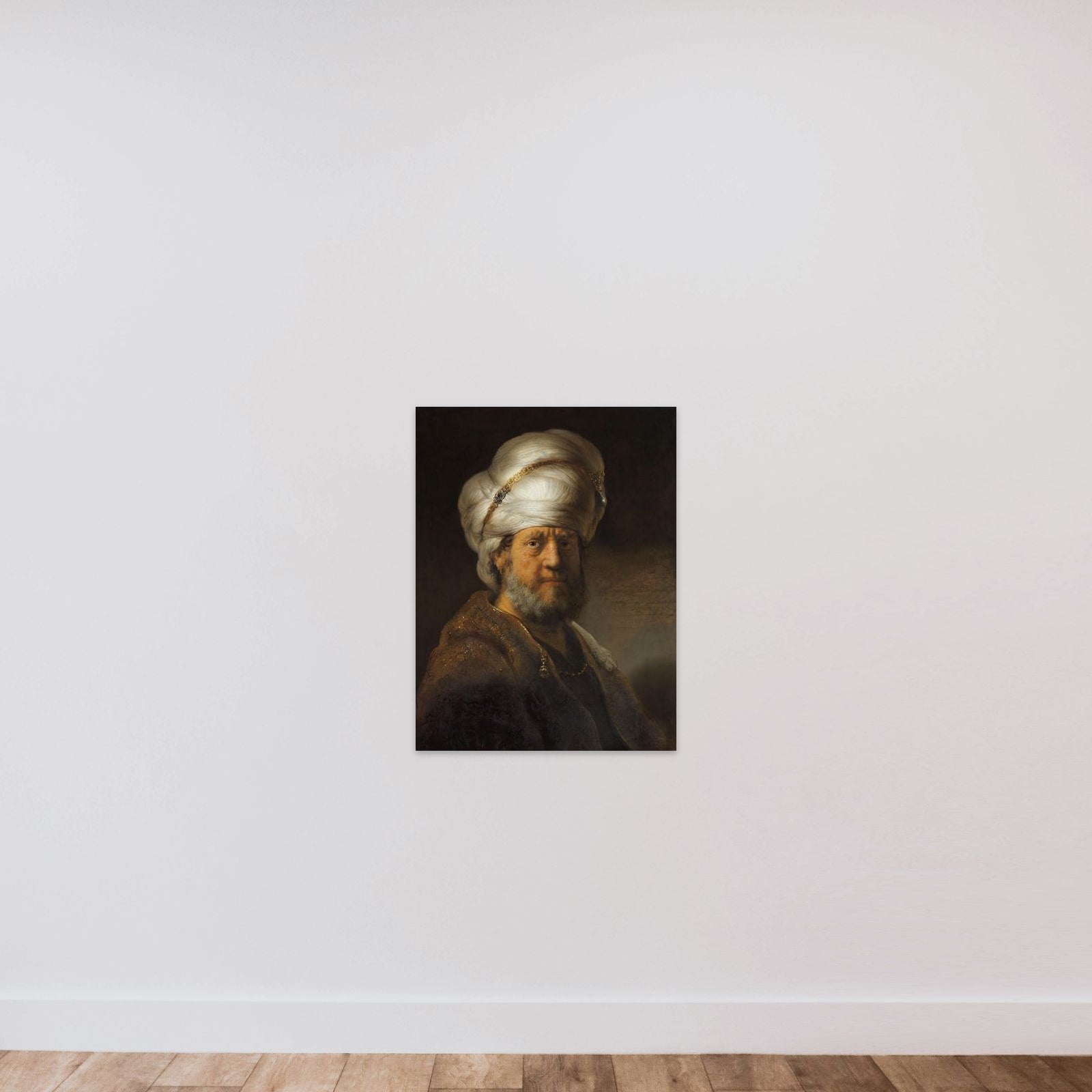 Bust of a Man in Oriental Dress unframed — shown to scale