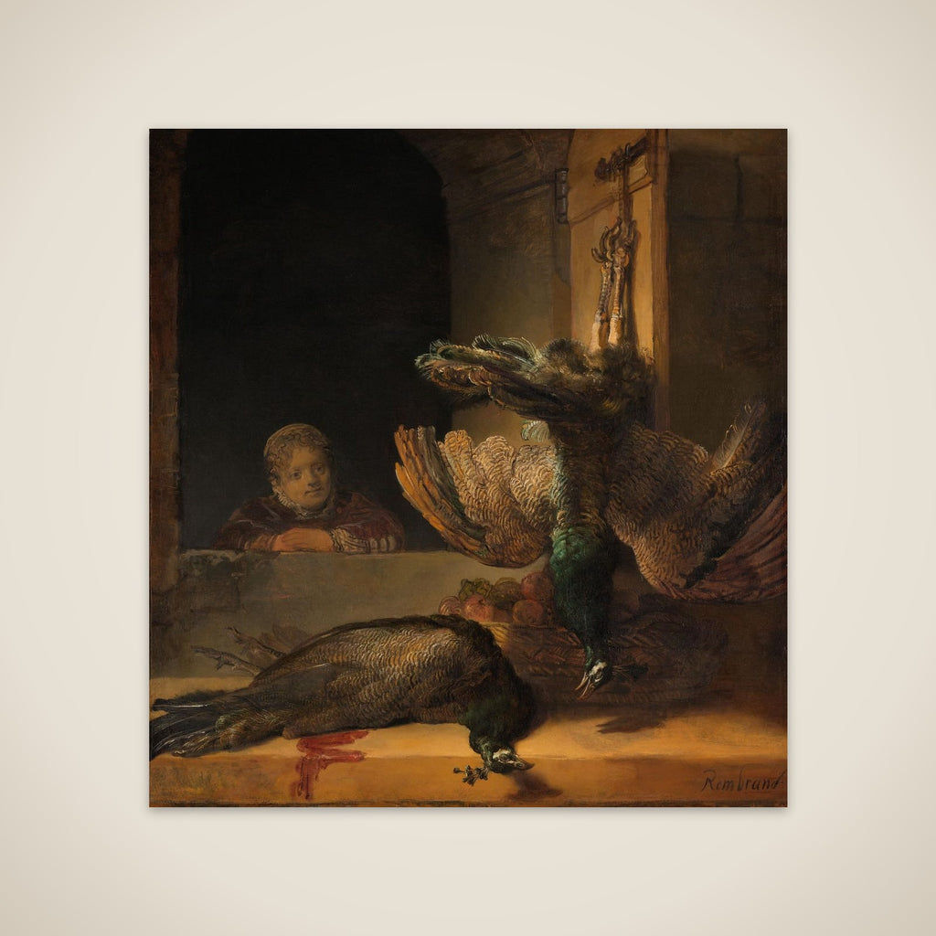 Still Life with Dead Peacocks unframed print
