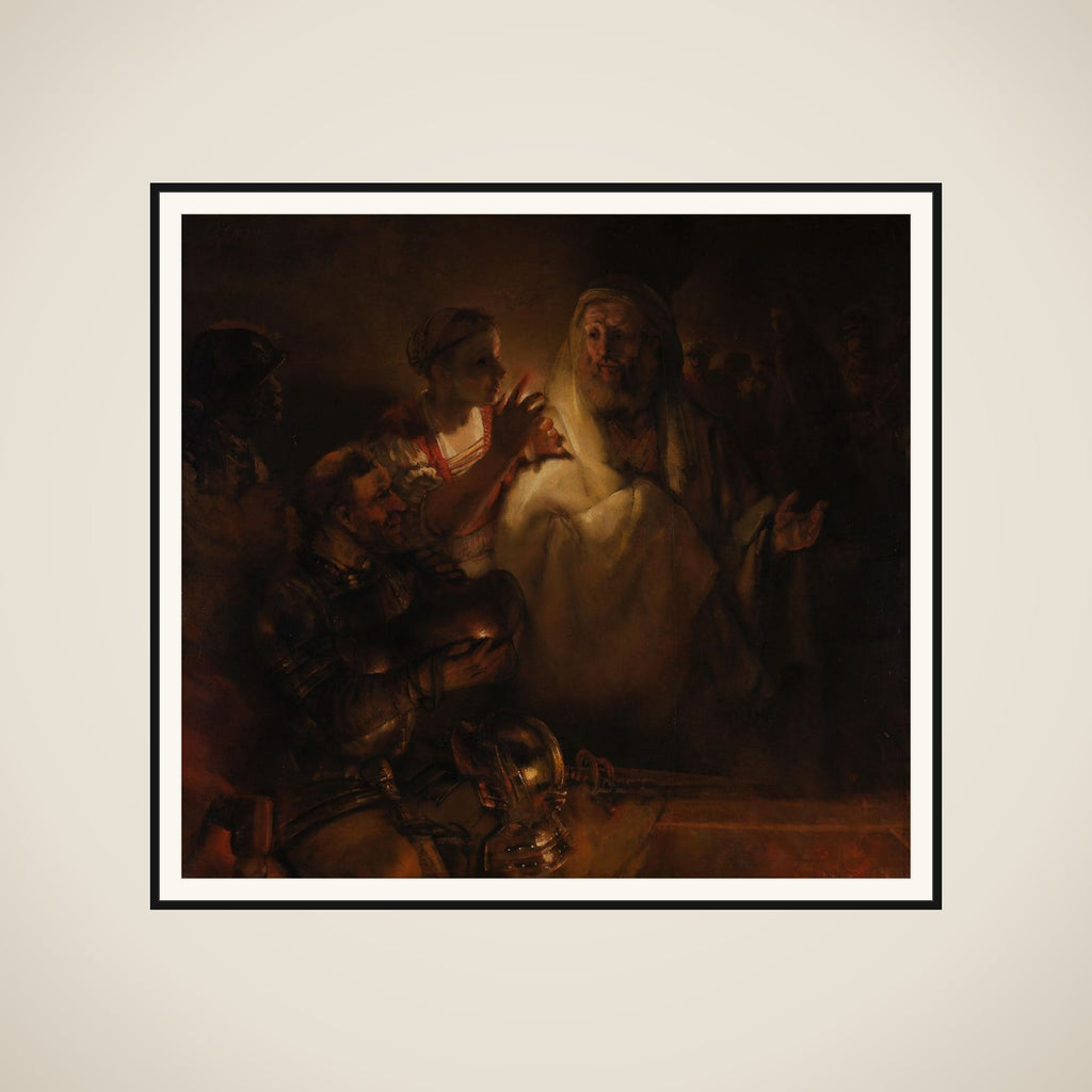 The Denial of St Peter framed