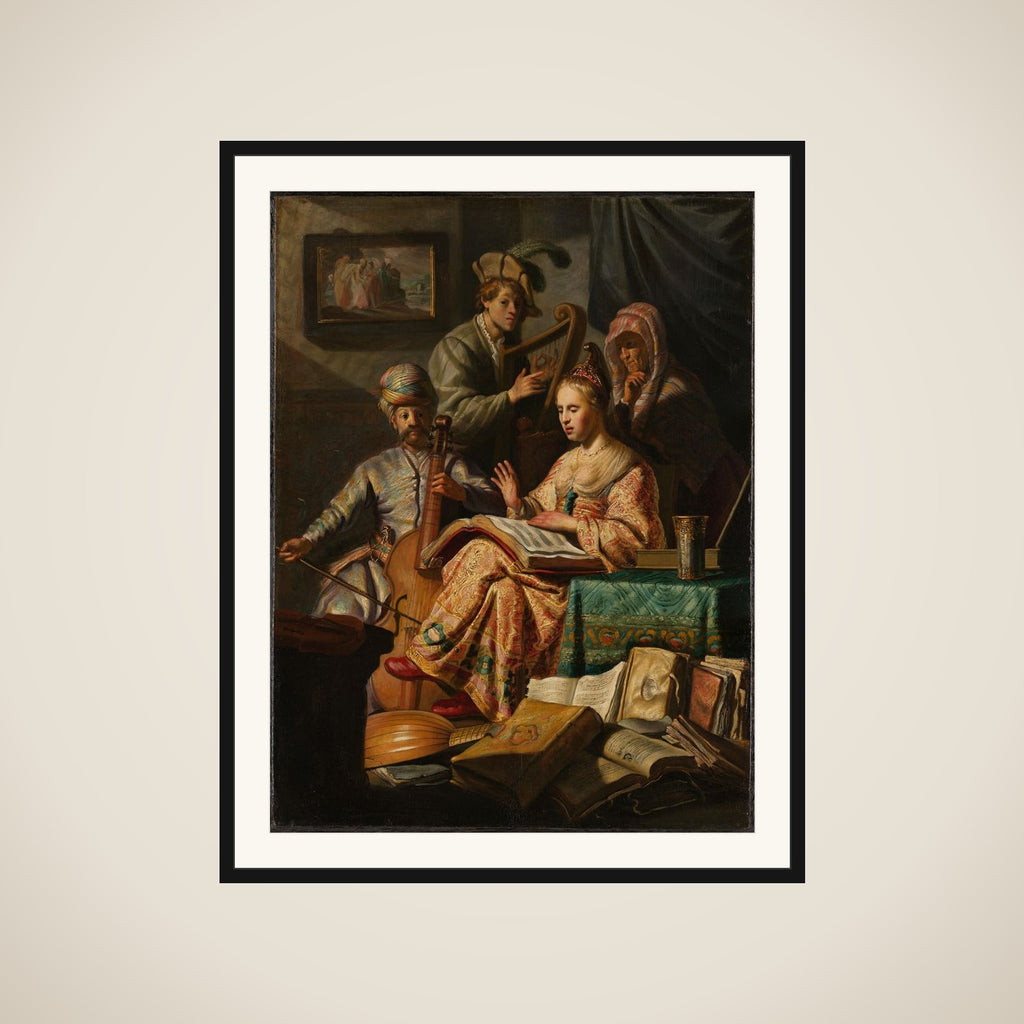 Musical Allegory framed