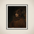Rembrandt's son in a monk's habit, possibly in the guise of St Francis of Assisi framed