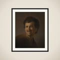 Bust of a Laughing Young Man framed