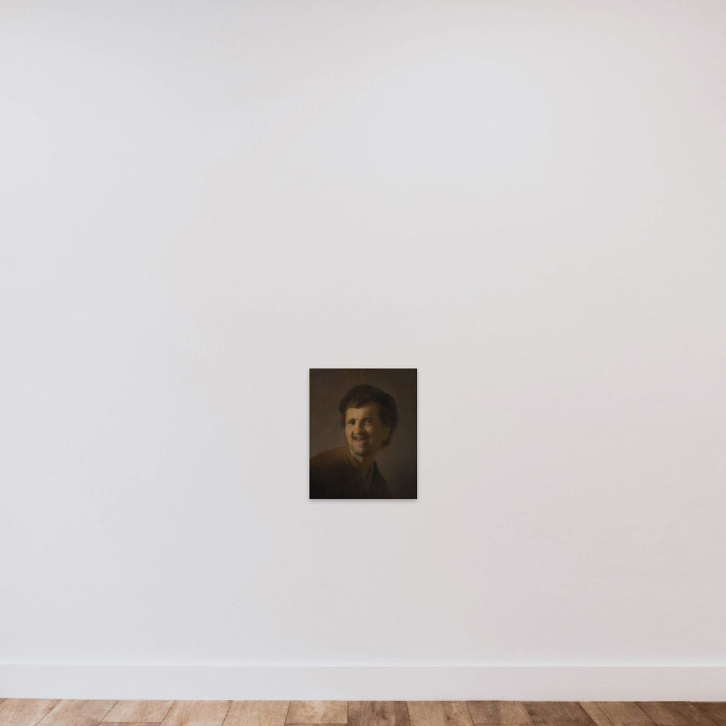 Bust of a Laughing Young Man unframed — shown to scale