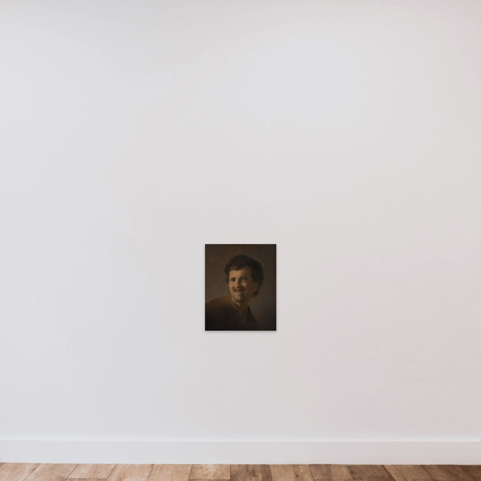 Bust of a Laughing Young Man unframed — shown to scale