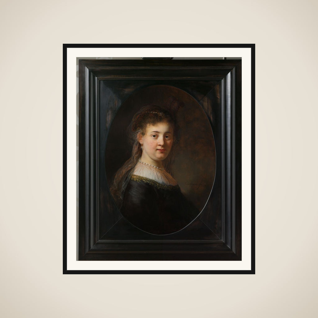 Portrait of a Woman, thought to be Rembrandt´s Wife Saskia van Uylenburgh (1612-1642) framed