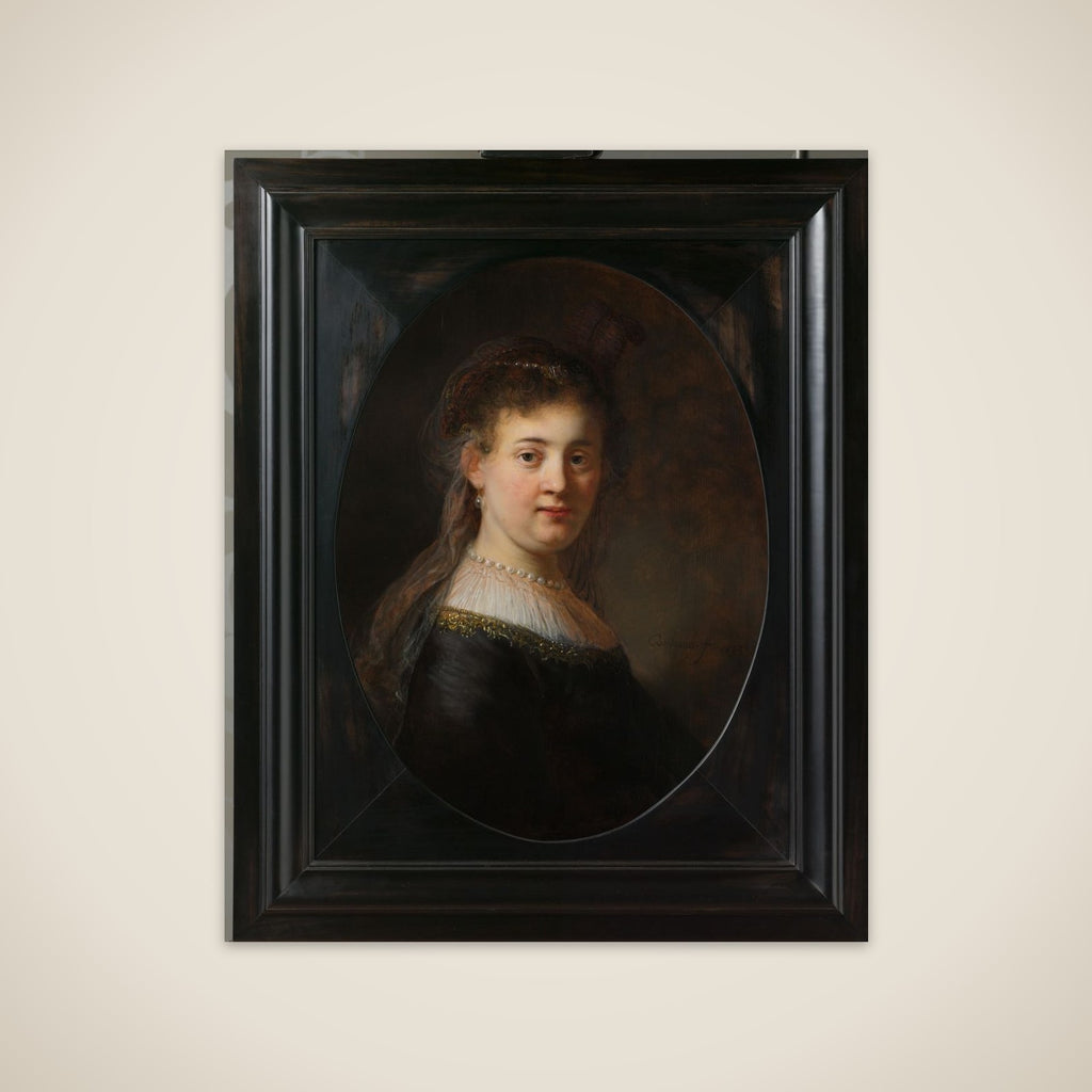 Portrait of a Woman, thought to be Rembrandt´s Wife Saskia van Uylenburgh (1612-1642) unframed print