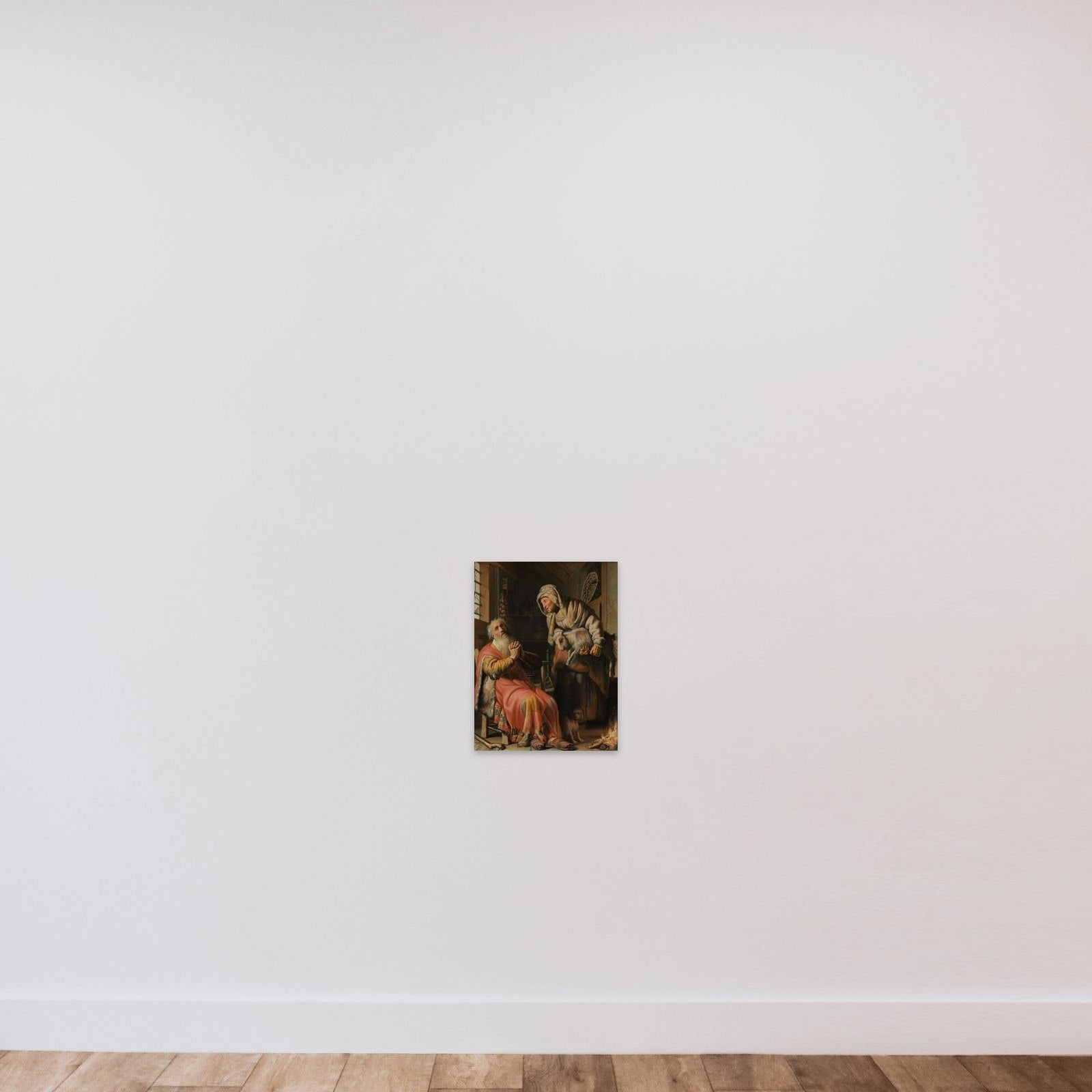 Tobit and Anna with the Kid unframed — shown to scale