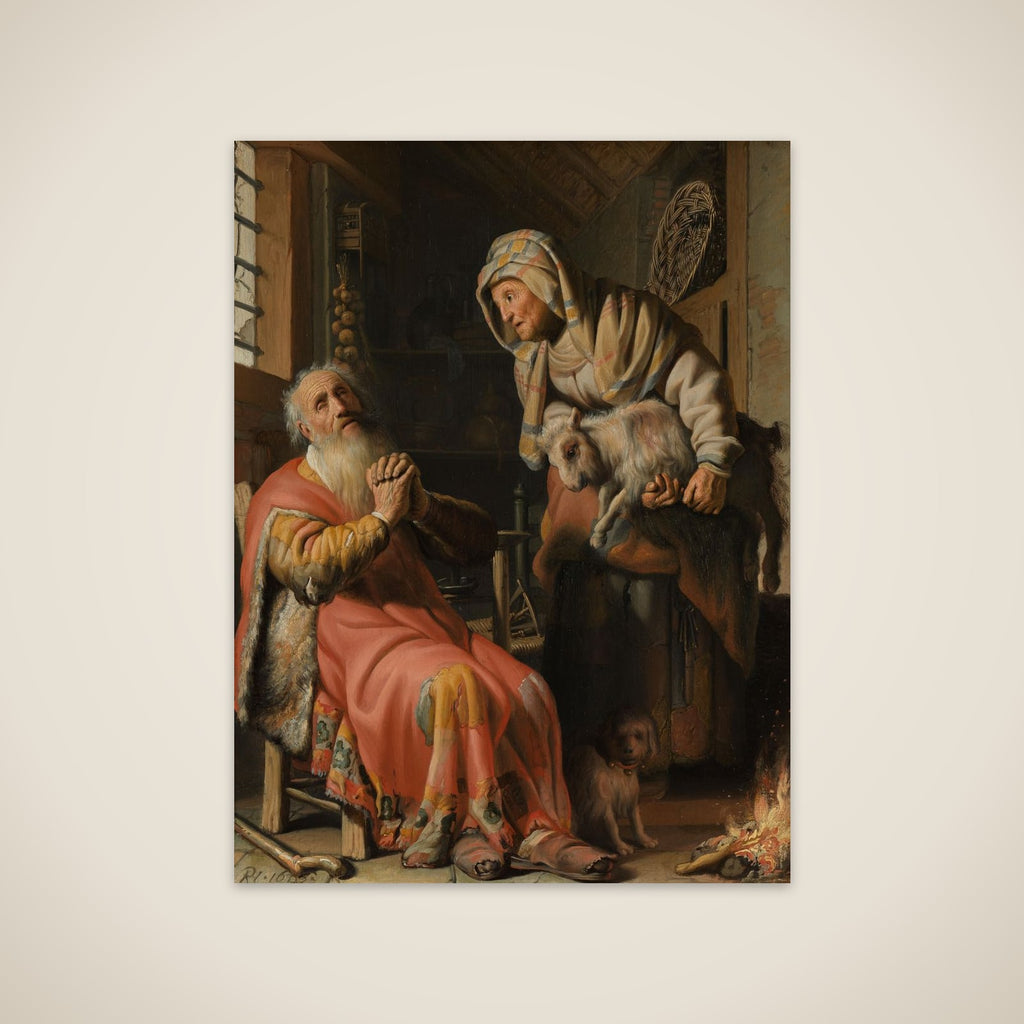 Tobit and Anna with the Kid unframed print