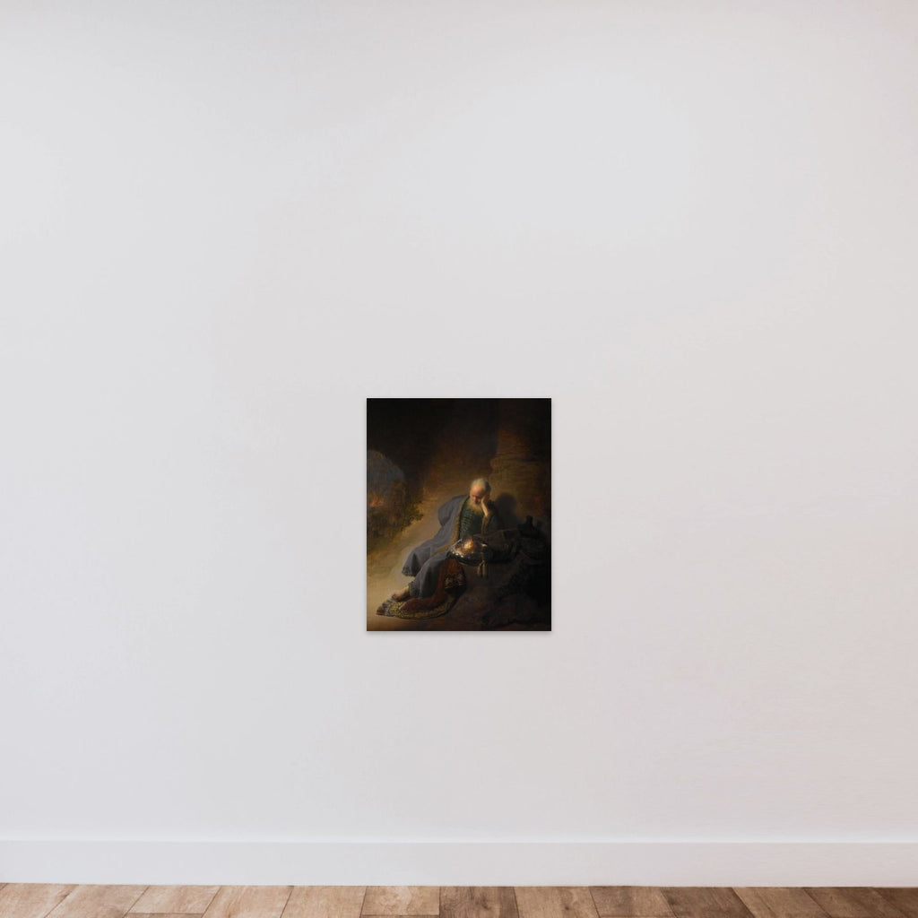 Jeremiah Lamenting the Destruction of Jerusalem unframed — shown to scale