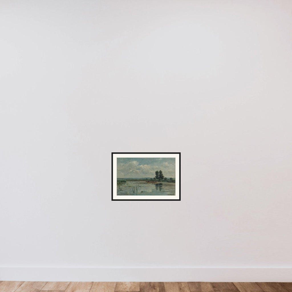 Sheet of Water near Loosdrecht framed — shown to scale