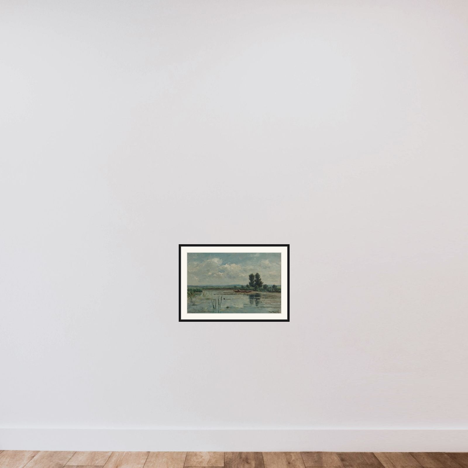 Sheet of Water near Loosdrecht framed — shown to scale