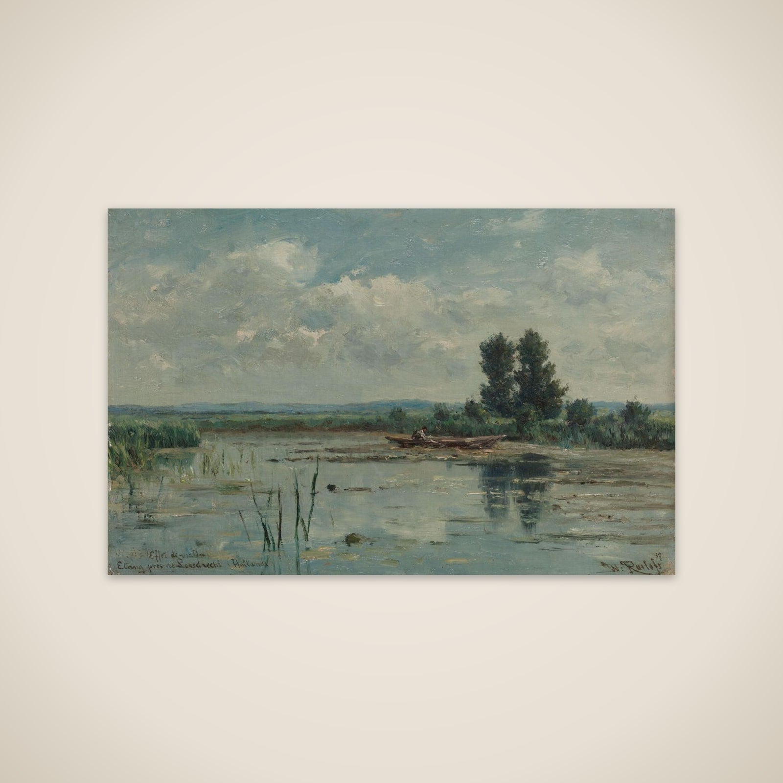 Sheet of Water near Loosdrecht unframed print