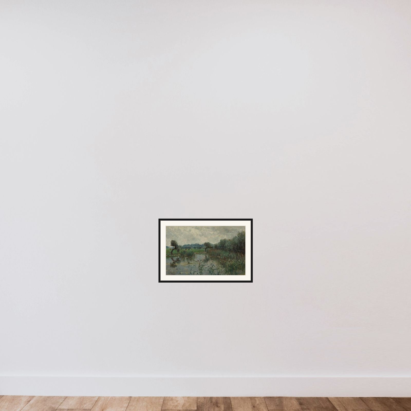 Water Meadows on the River IJssel framed — shown to scale