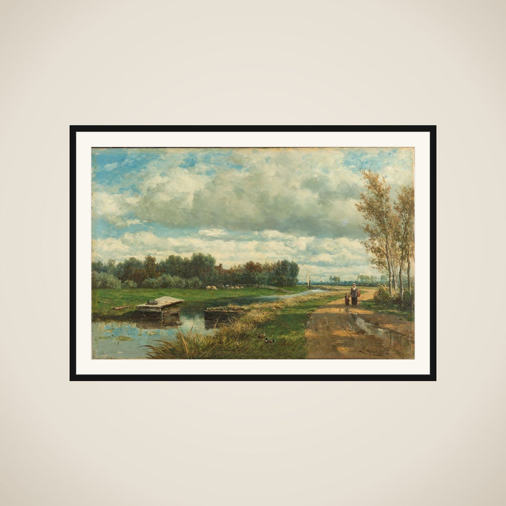 Landscape in the Environs of The Hague framed