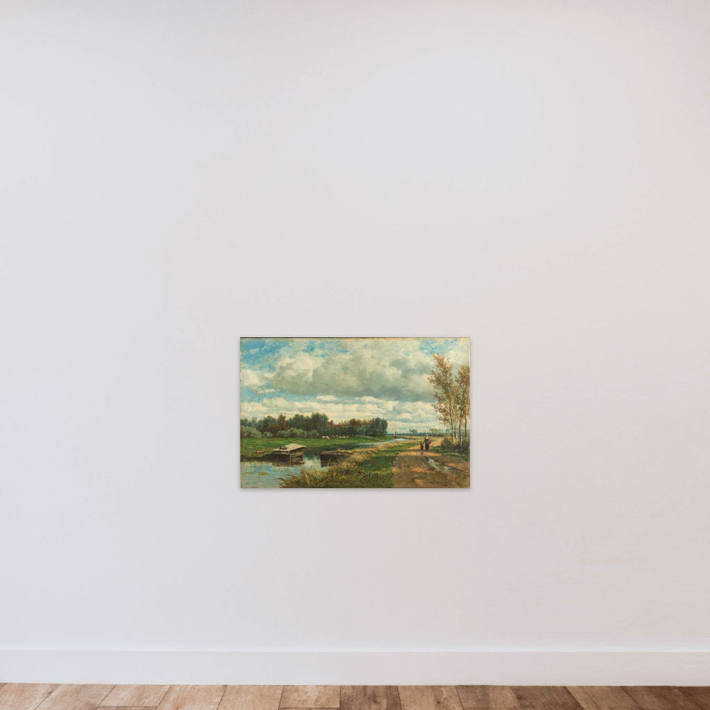 Landscape in the Environs of The Hague unframed — shown to scale