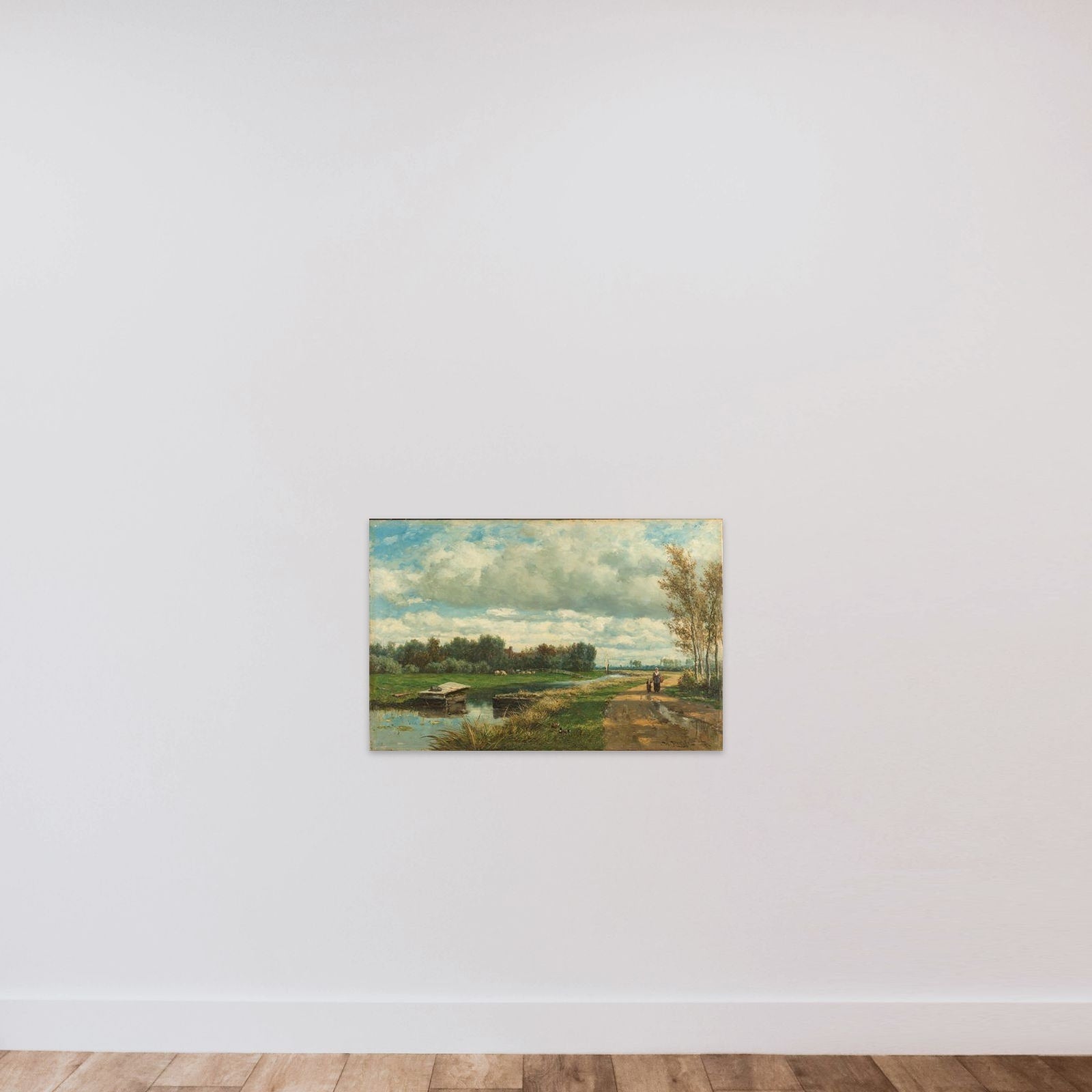 Landscape in the Environs of The Hague unframed — shown to scale
