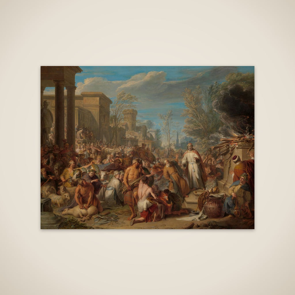 Jeroboam Sacrificing to the Idols unframed print